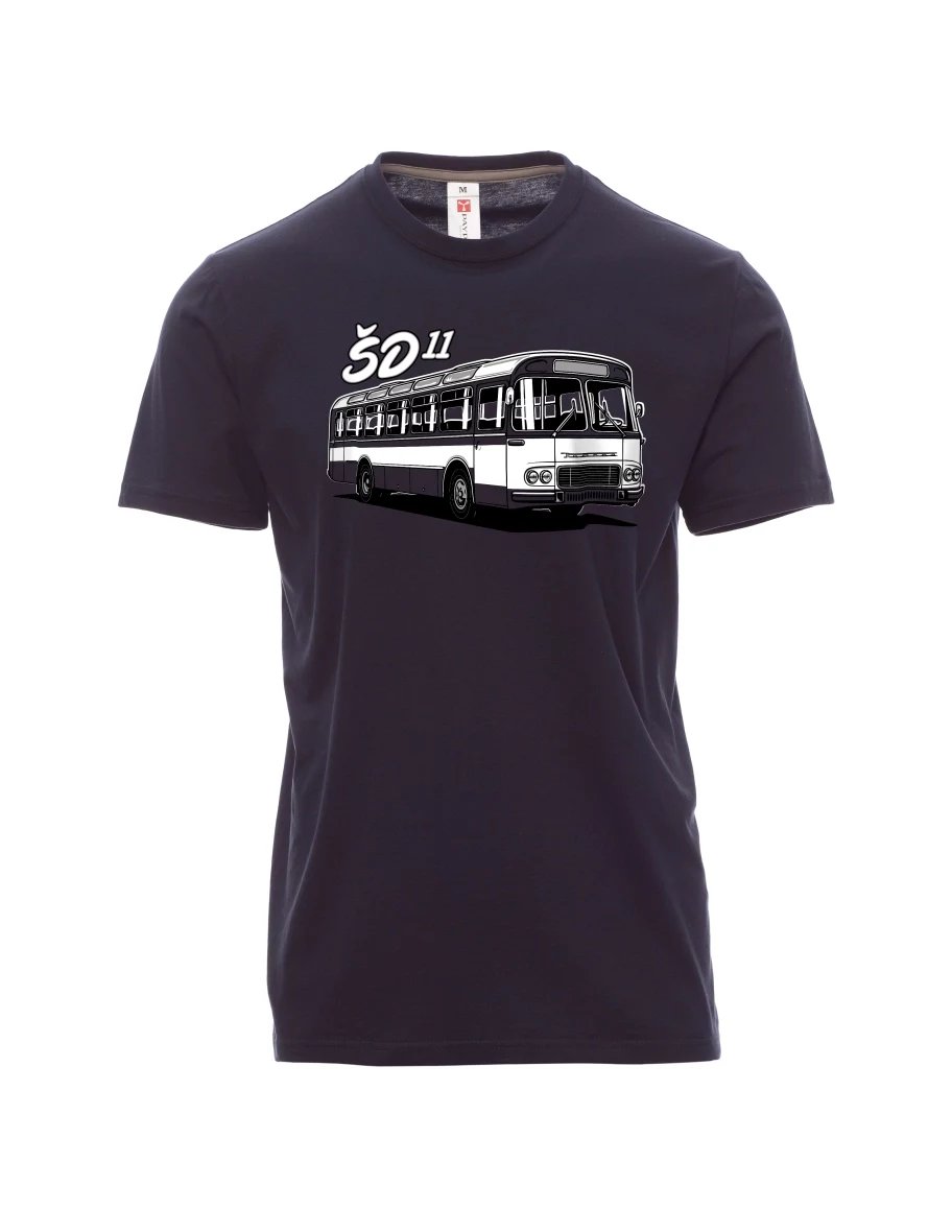 Męski t-shirt marynarka wojenna Autobus ŠD 11