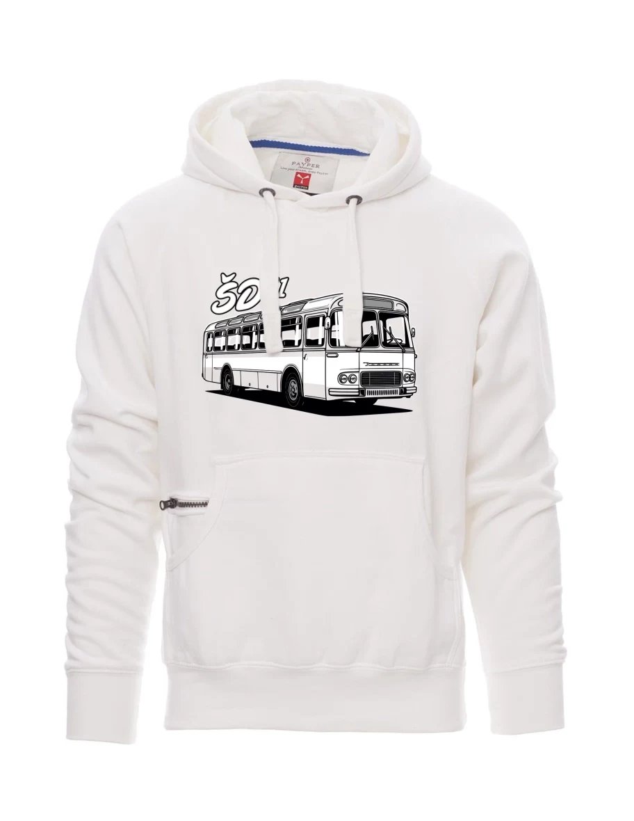 Męska bluza biała Autobus ŠD 11