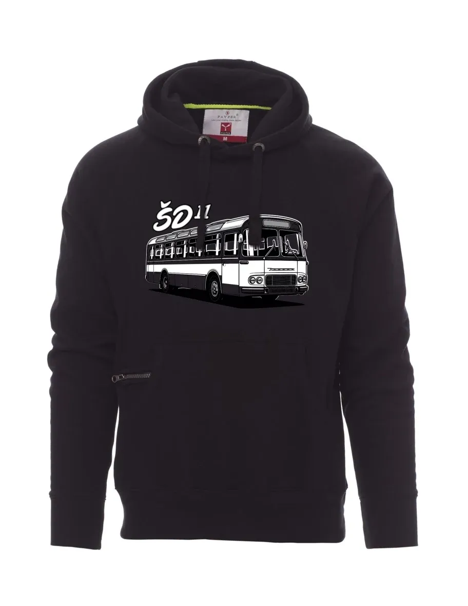 Męska bluza czarna Autobus ŠD 11