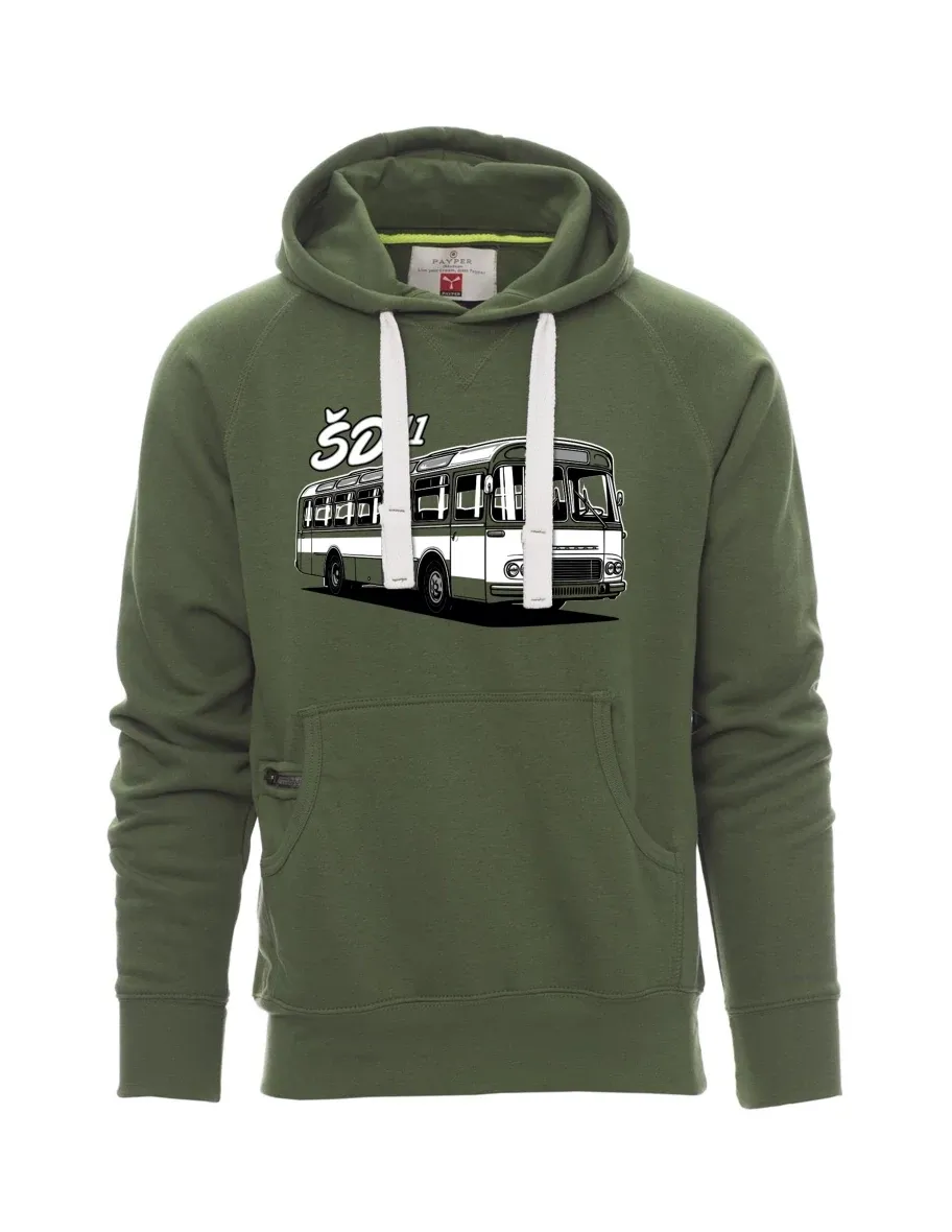 Męska bluza ciemnozielona  Autobus ŠD 11
