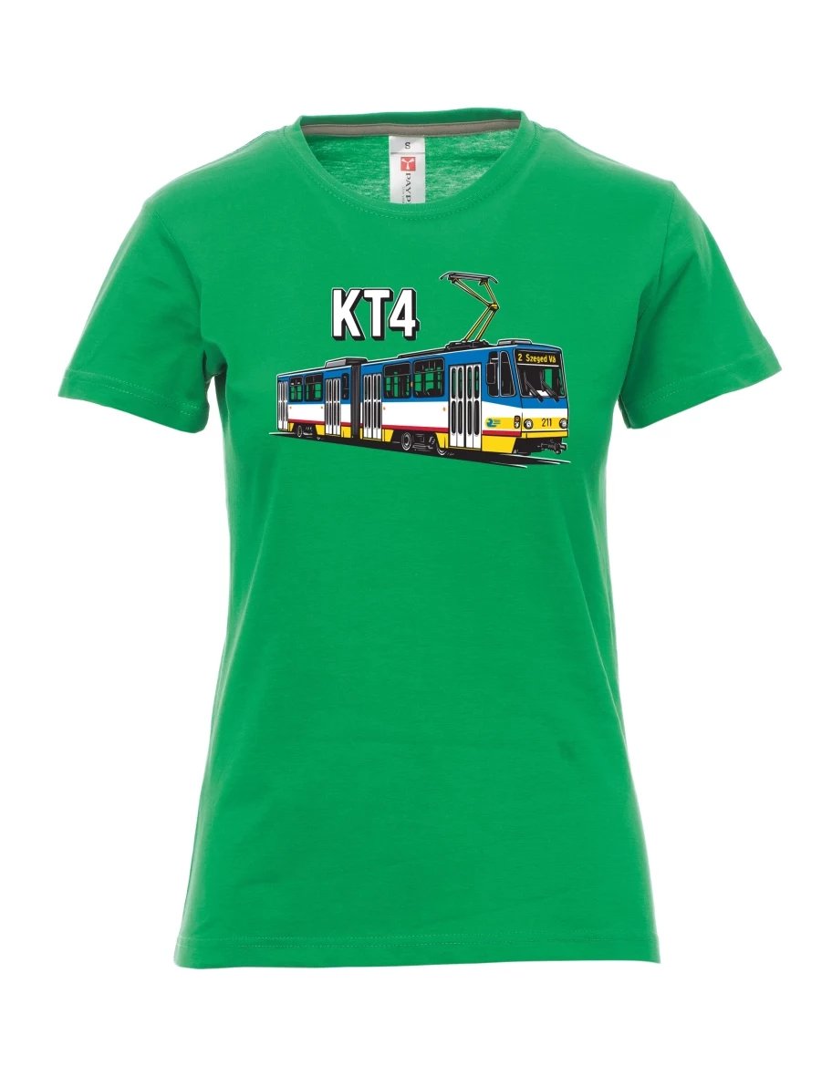 Damski t-shirt zielony Tramwaj KT4