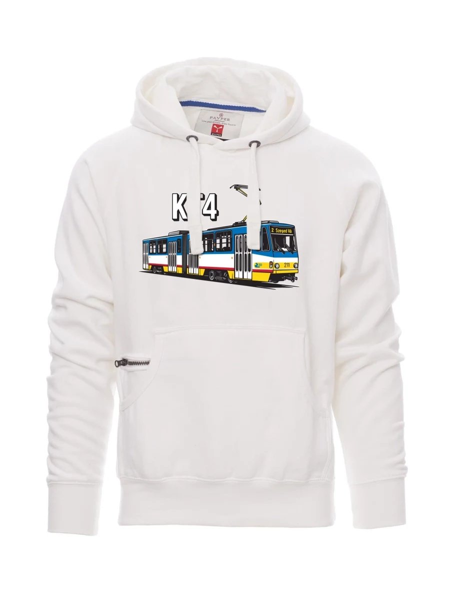 Męska bluza biała Tramwaj KT4