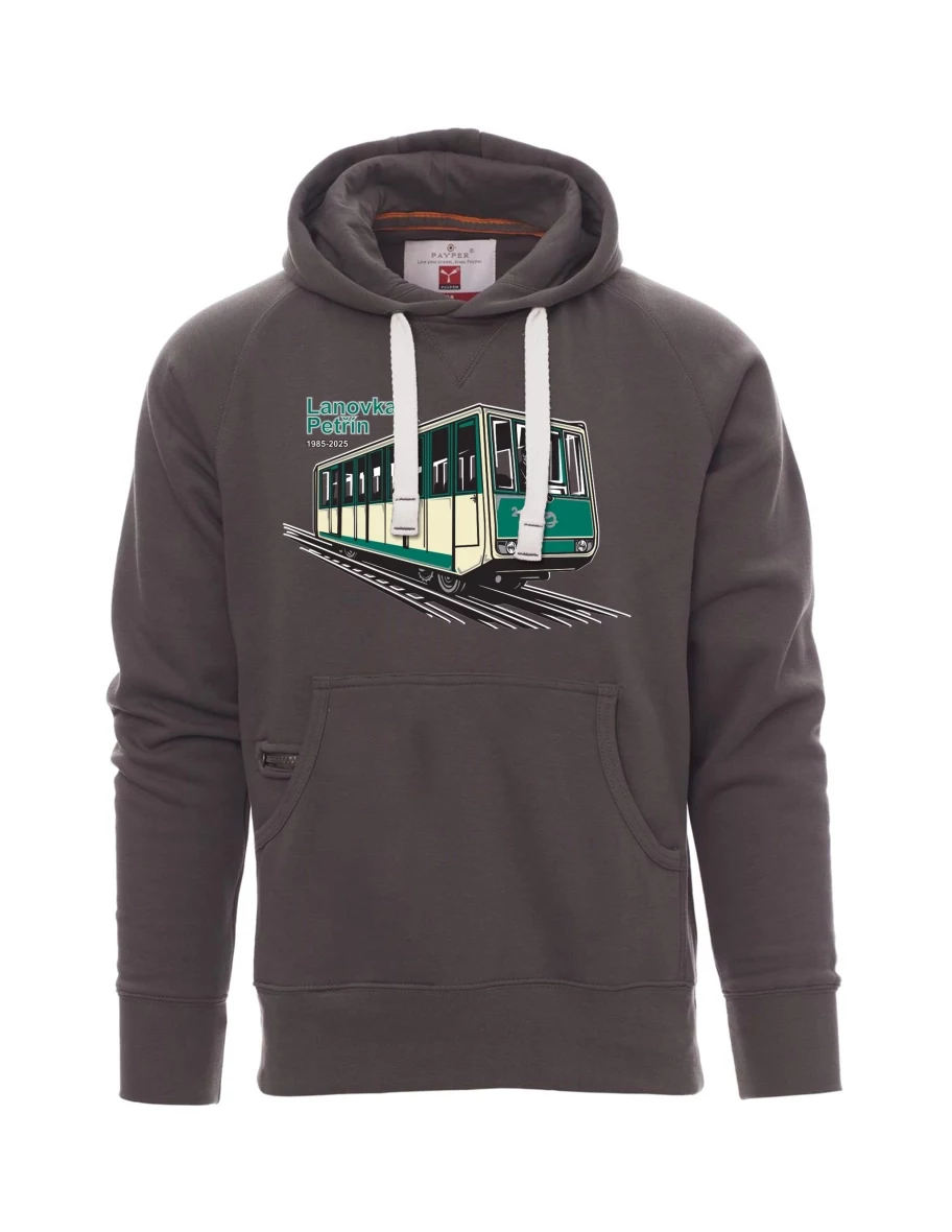 Męska bluza szara  Kolejka linowa Petřín