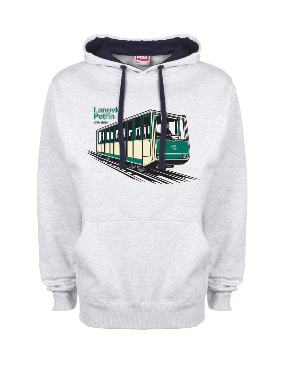 Bluza niebiesko-szara Kolejka linowa Petřín