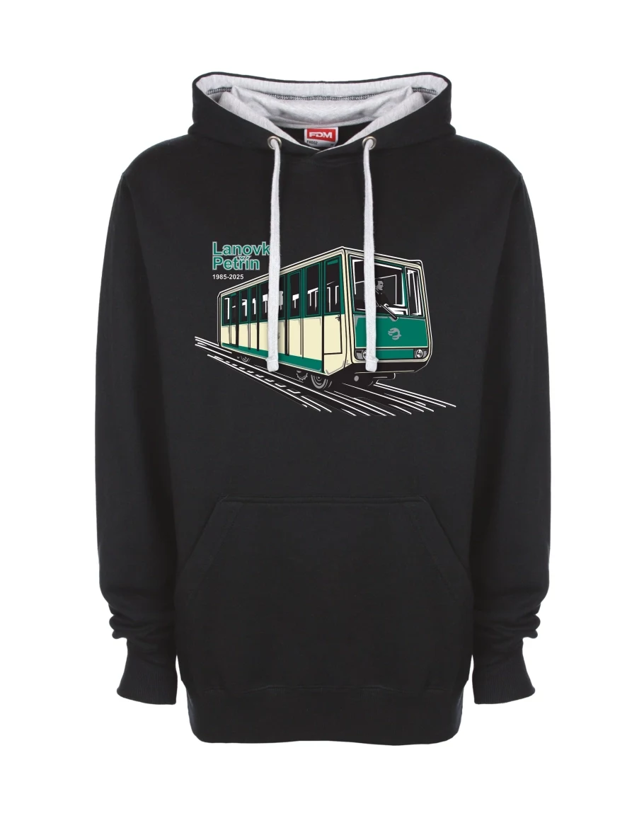 Bluza szaro-czarna Kolejka linowa Petřín