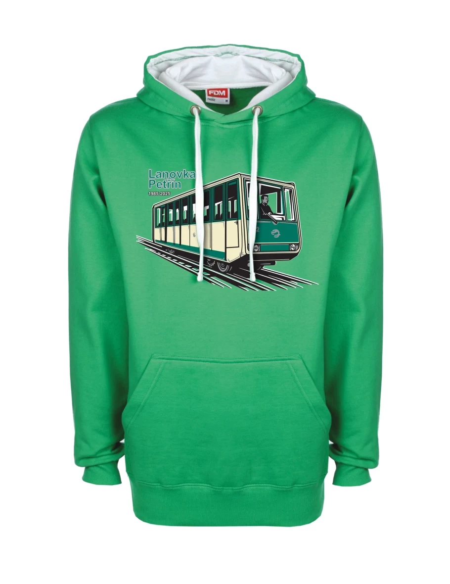 Bluza biało-zielona Kolejka linowa Petřín