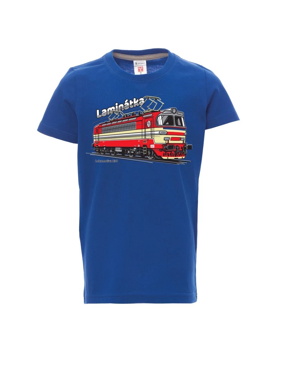 Dziecięcy t-shirt niebieski Lokomotywa 230 „Laminátka“