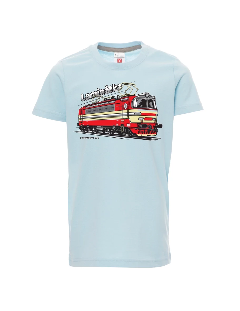 Dziecięcy t-shirt niebieski Lokomotywa 230 „Laminátka“
