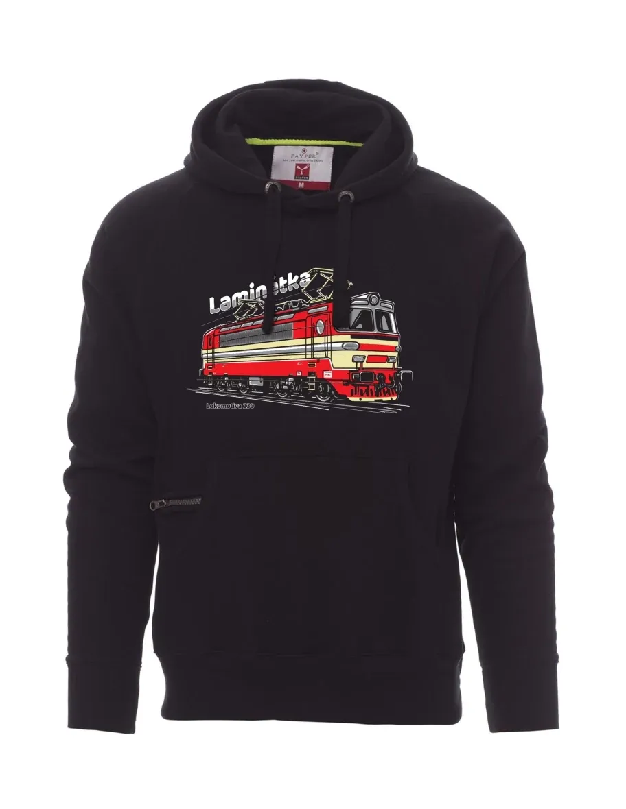 Męska bluza czarna Lokomotywa 230 „Laminátka“