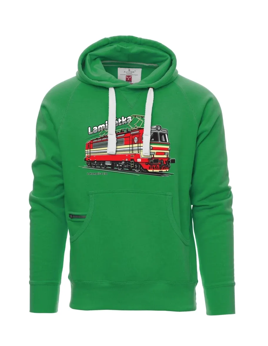 Męska bluza zielona Lokomotywa 230 „Laminátka“