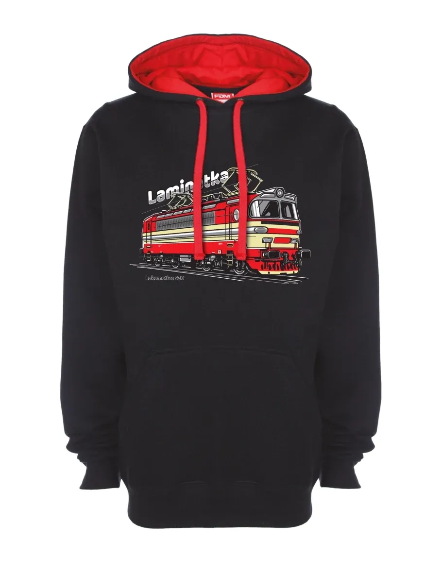 Bluza czerwono-czarna Lokomotywa 230 „Laminátka“
