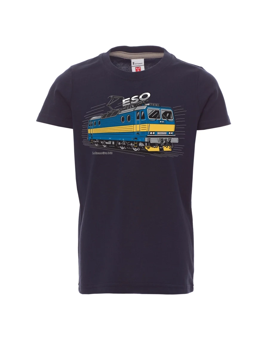 Dziecięcy t-shirt navy Lokomotywa 363 „ESO“