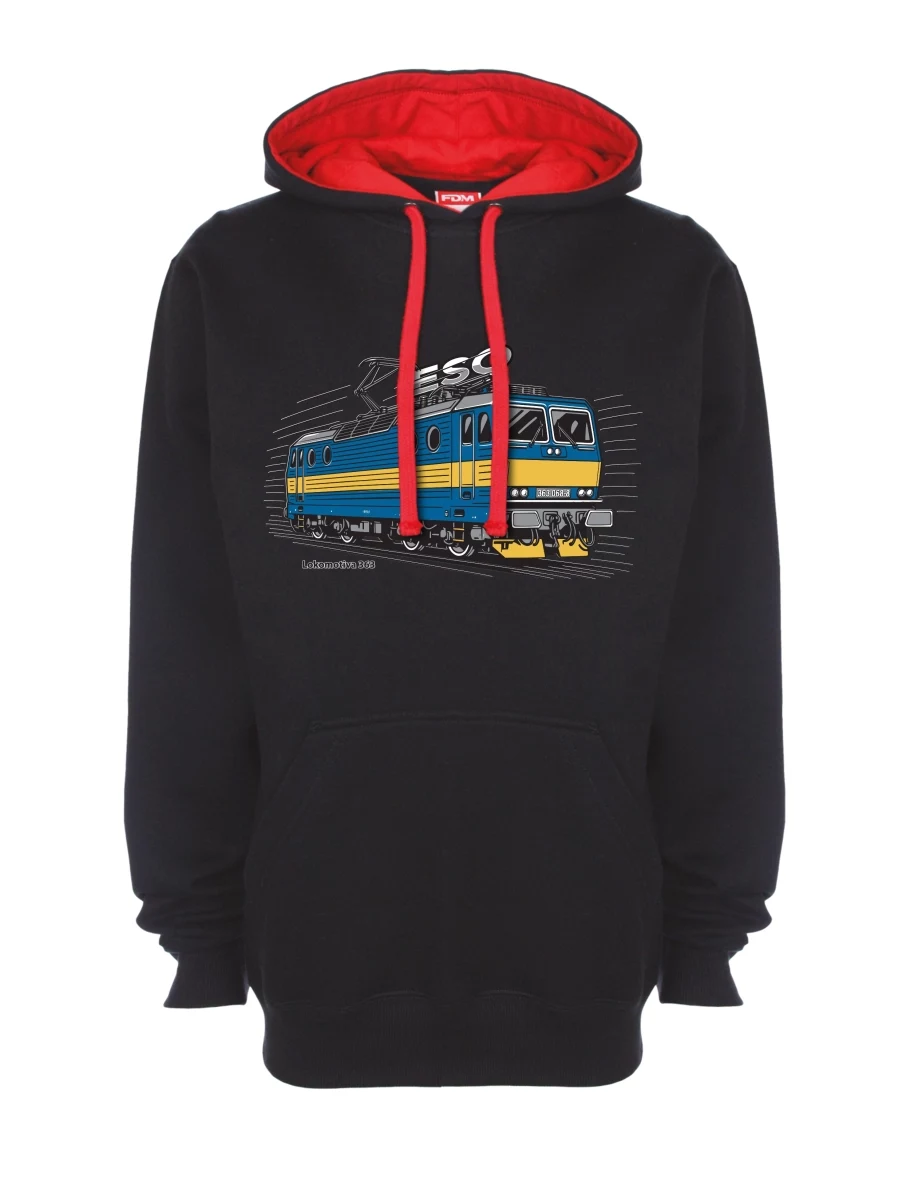 Bluza czerwono-czarna Lokomotywa 363 „ESO“