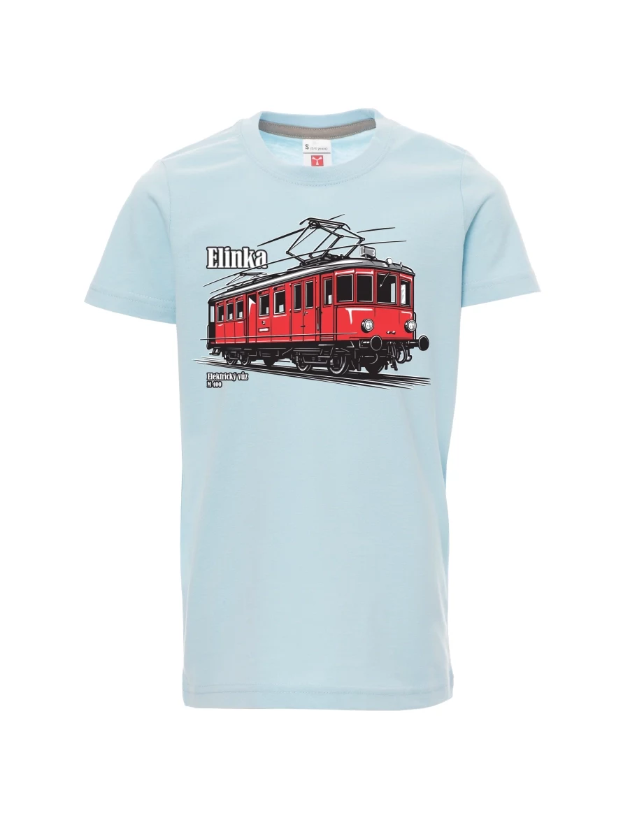 Dziecięcy t-shirt niebieski Wagon elektryczny M 400 „Elinka“