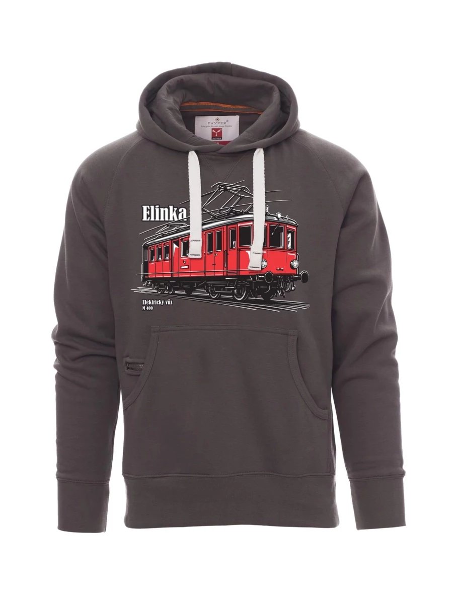 Męska bluza szara  Wagon elektryczny M 400 „Elinka“