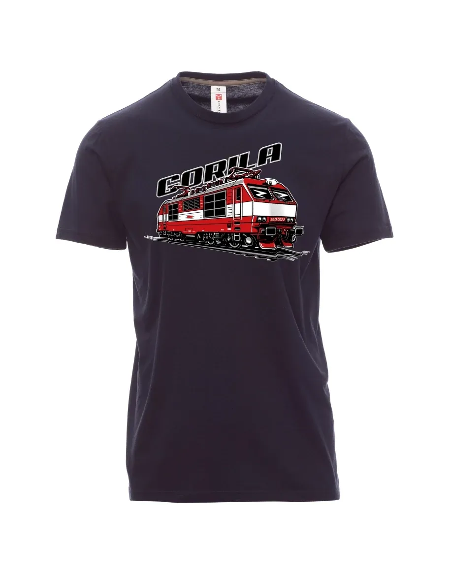 Męski t-shirt marynarka wojenna Lokomotywa 350 „Gorila“