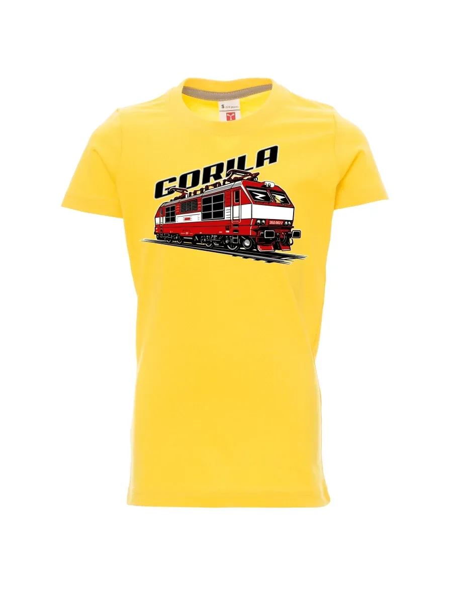Dziecięcy t-shirt żółty Lokomotywa 350 „Gorila“