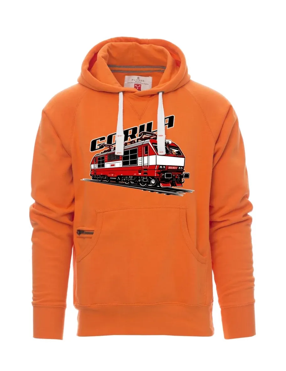 Męska bluza pomarańczowa Lokomotywa 350 „Gorila“