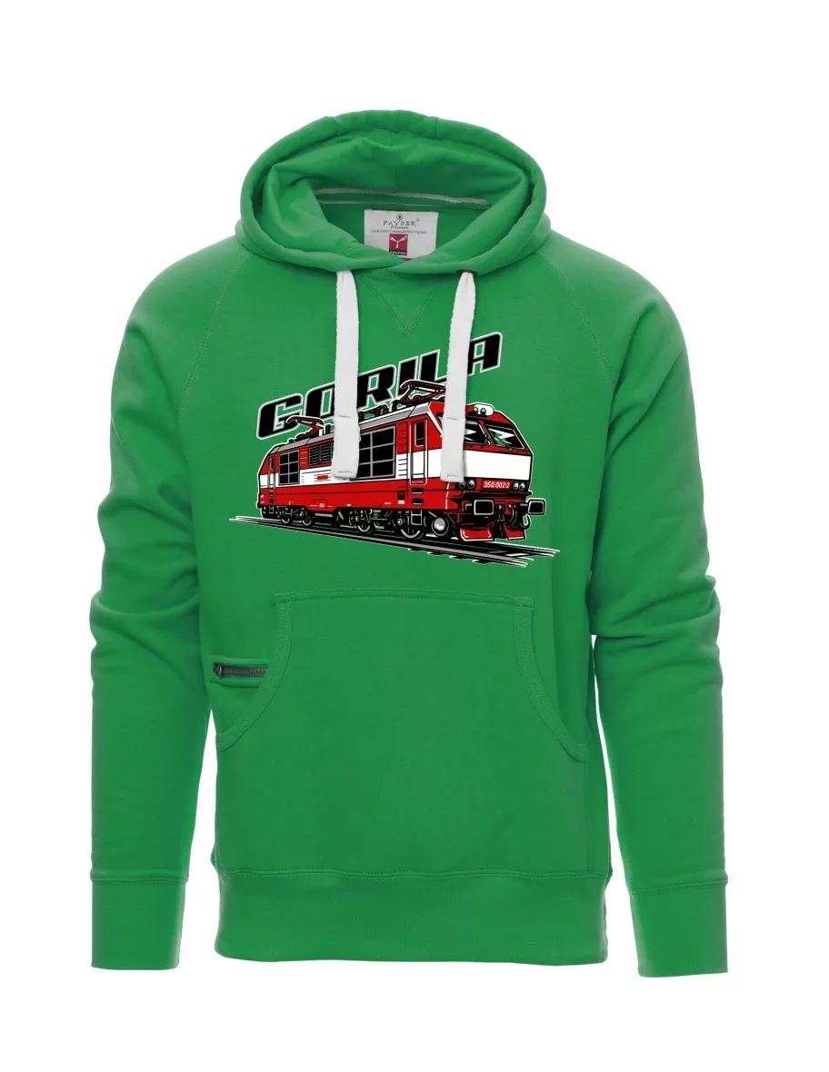 Męska bluza zielona Lokomotywa 350 „Gorila“
