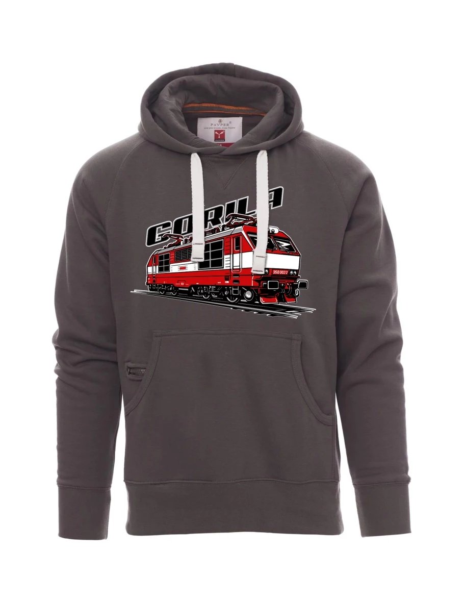 Męska bluza szara  Lokomotywa 350 „Gorila“