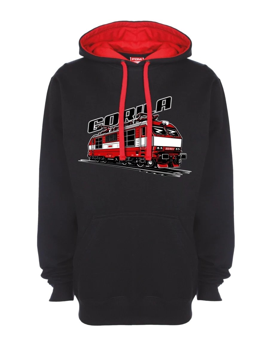 Bluza czerwono-czarna Lokomotywa 350 „Gorila“