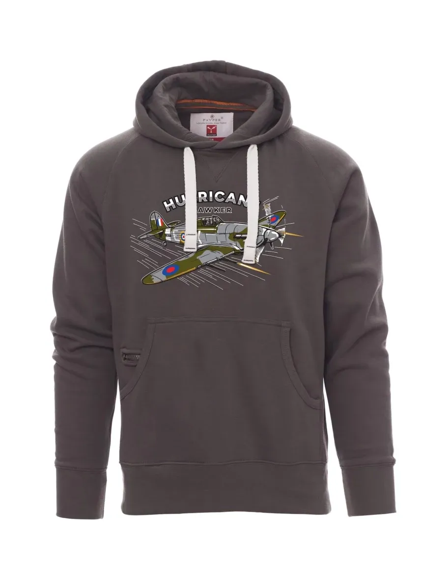 Męska bluza szara  Samolot Hurricane Hawker