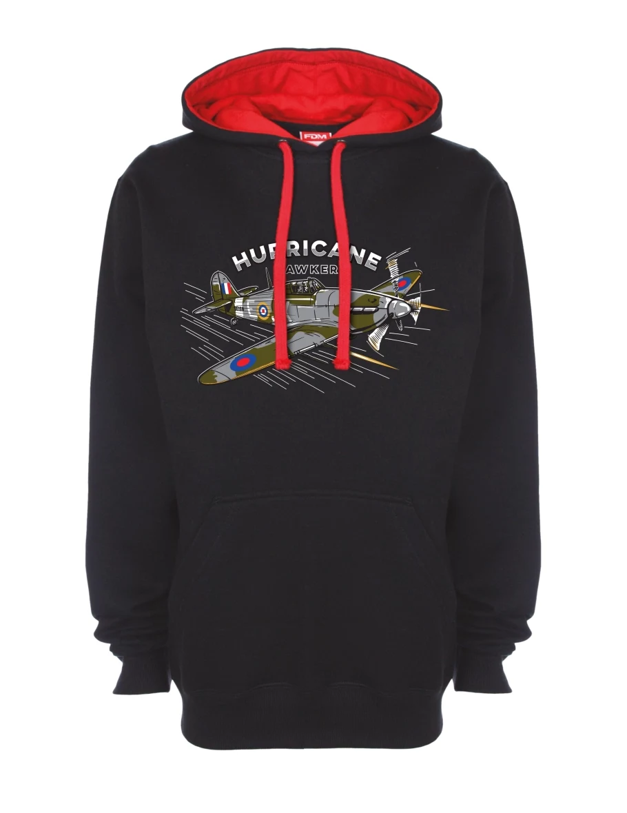 Bluza czerwono-czarna Samolot Hurricane Hawker