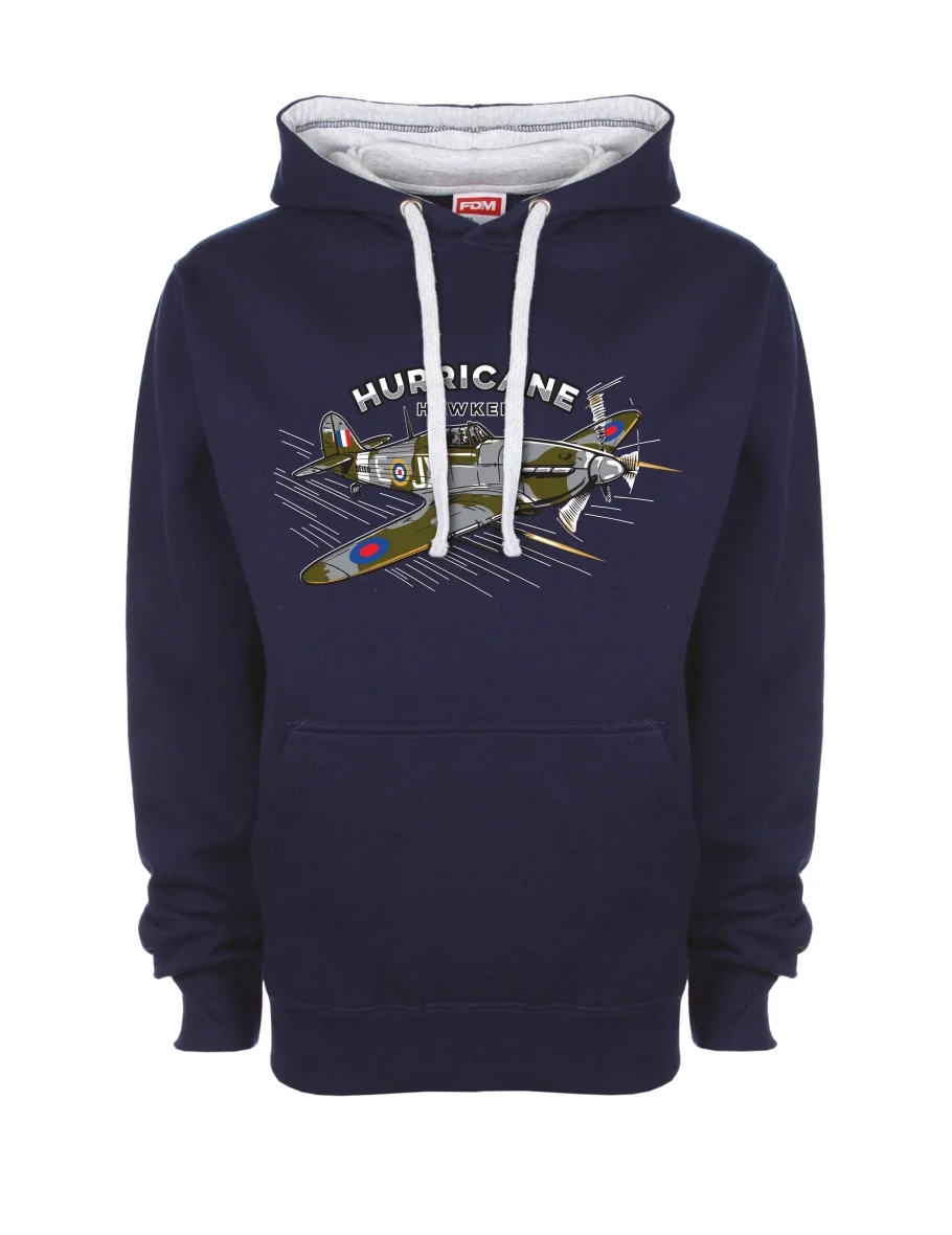 Bluza szaro-królewsko niebieska Samolot Hurricane Hawker