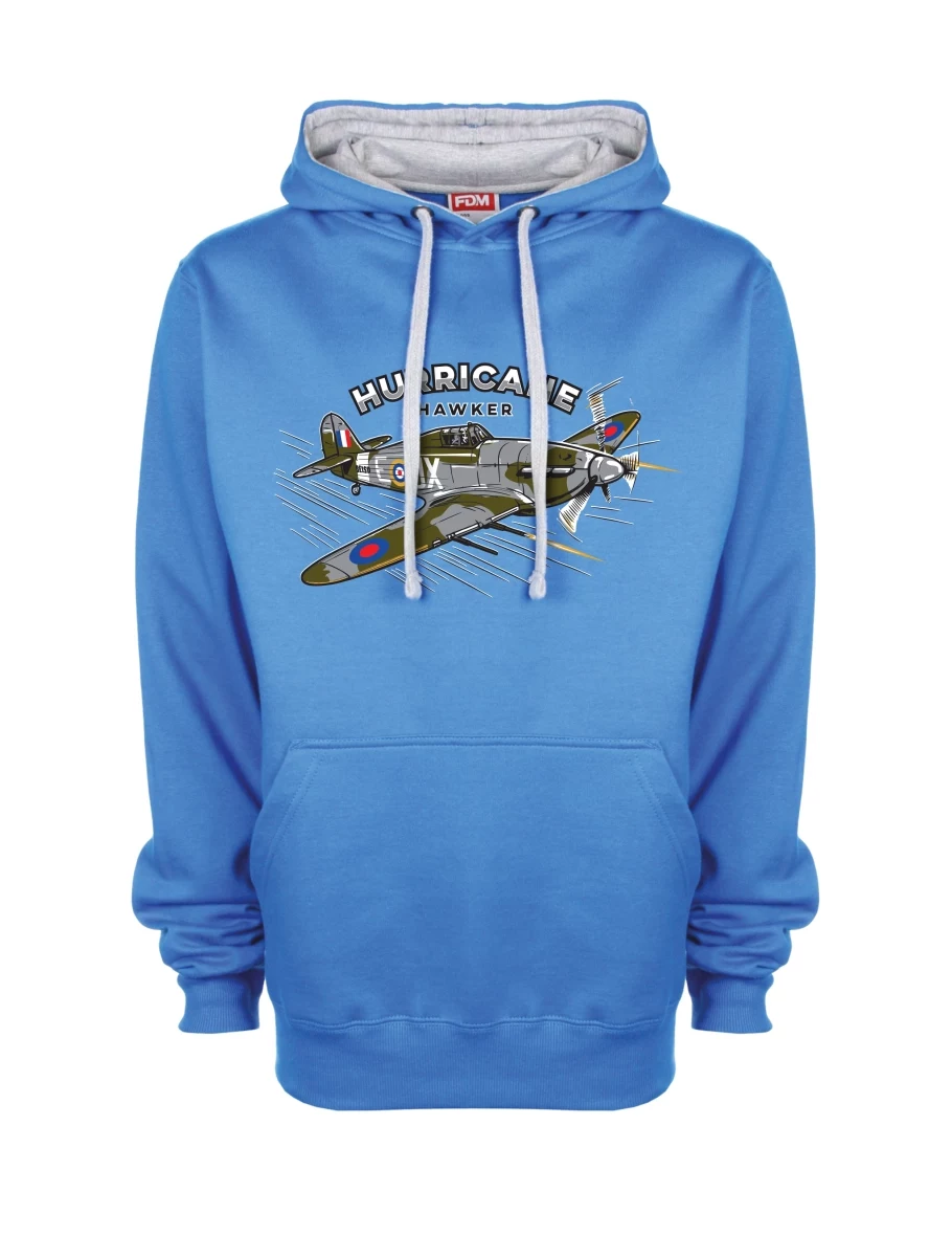 Bluza szaro-niebieska Samolot Hurricane Hawker