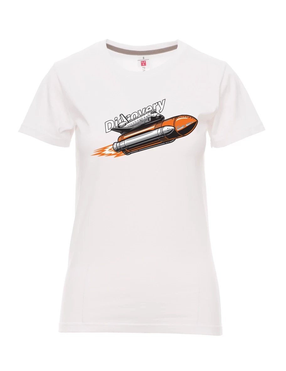 Damski t-shirt biały Wahadłowiec Discovery