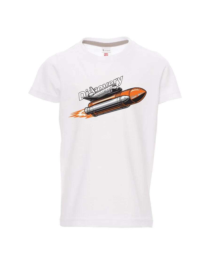 Dziecięcy t-shirt biały Wahadłowiec Discovery