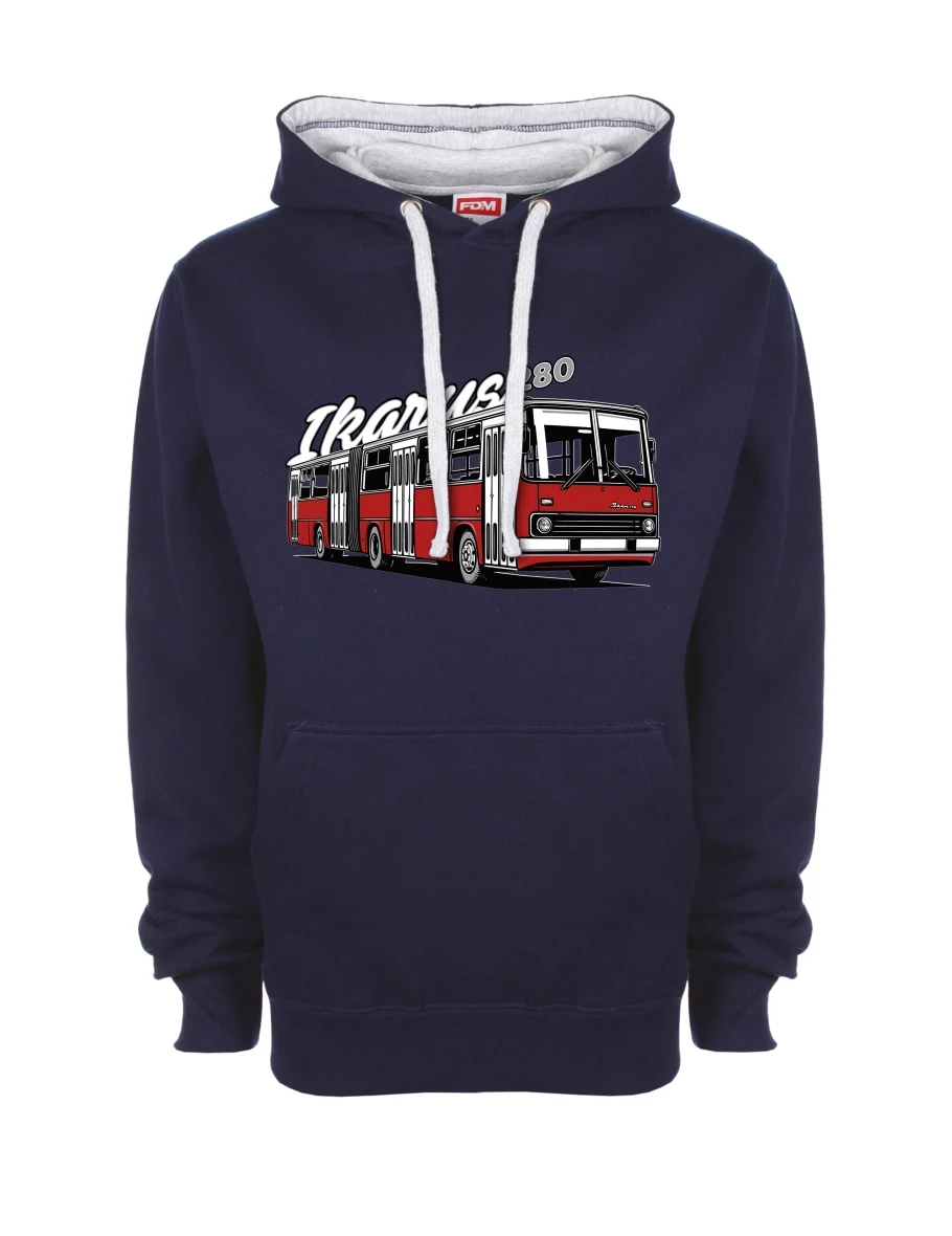 Bluza szaro-królewsko niebieska Autobus Ikarus 280