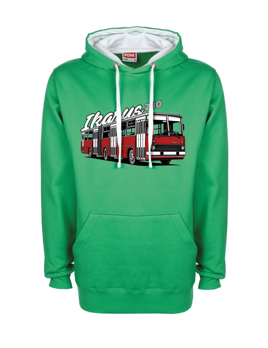 Bluza biało-zielona Autobus Ikarus 280