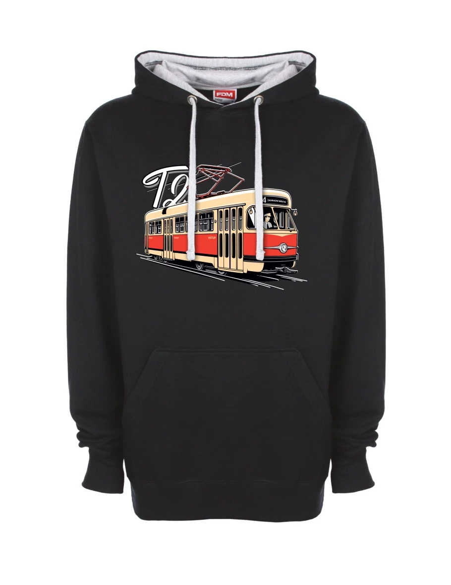 Bluza szaro-czarna Tramwaj T2
