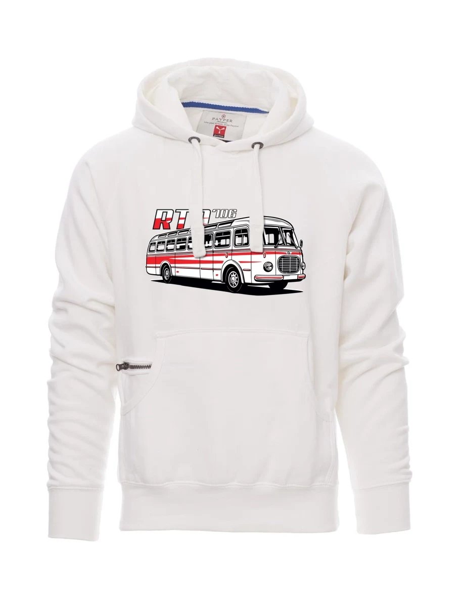 Męska bluza biała Autobus RTO 706