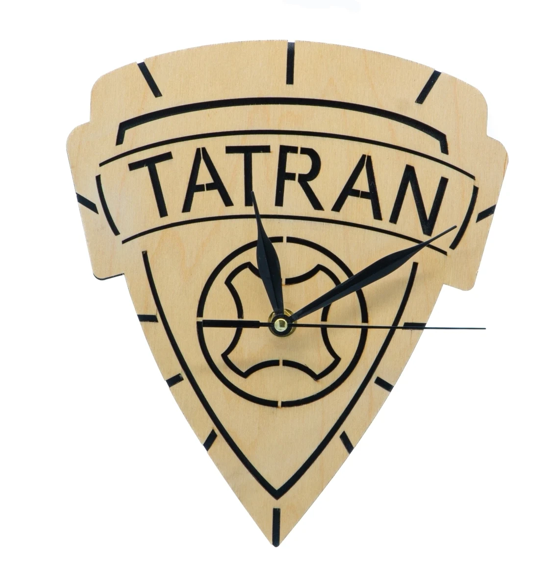 Drewniany zegar Logo Tatran
