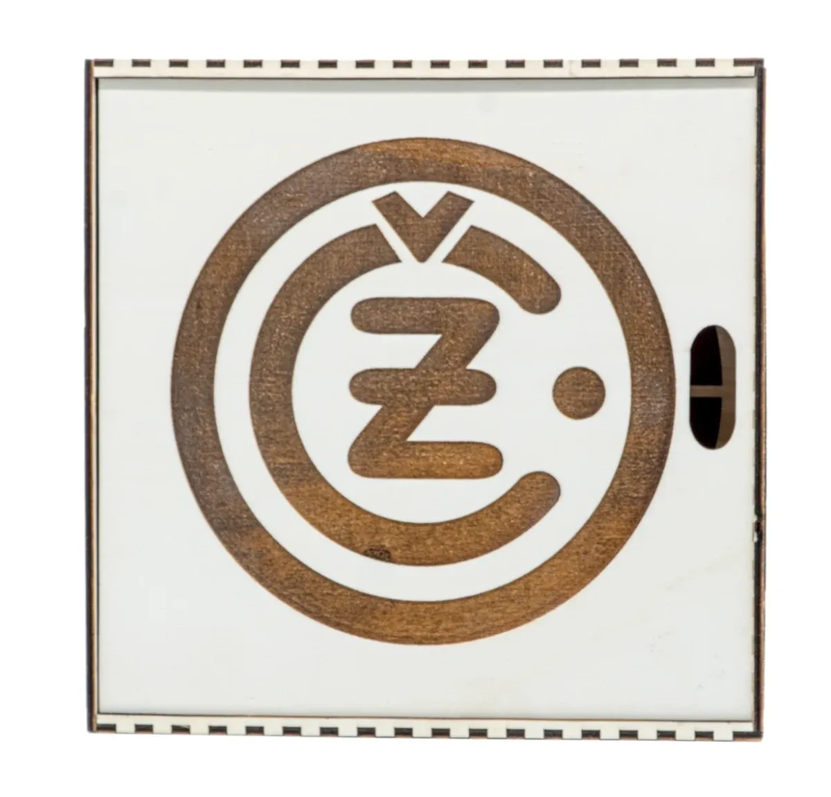 Pudełko upominkowe na drewniany zegar Logo ČZ 20 cm