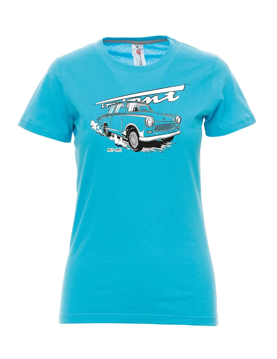 Damski t-shirt turkusowy Trabi 601