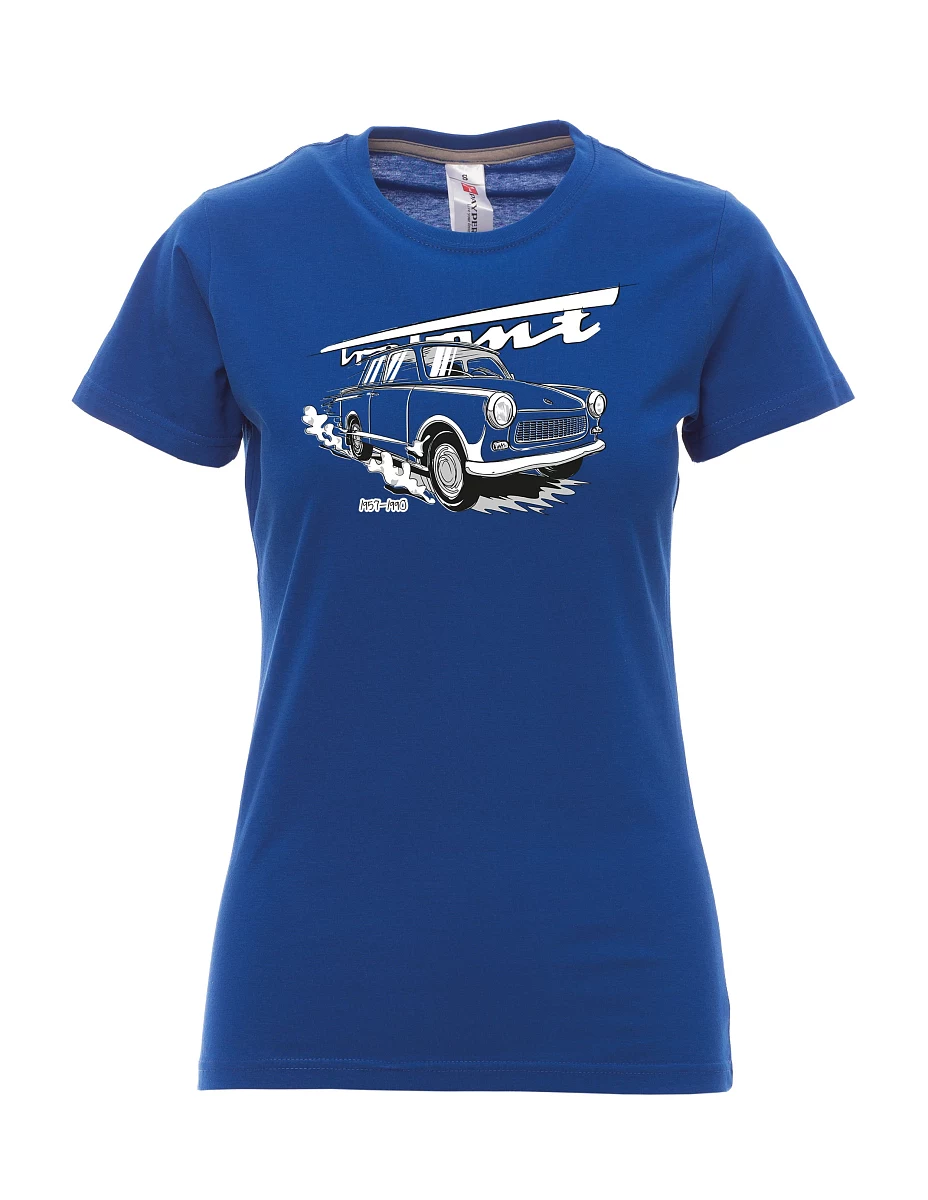 Damski t-shirt królewski niebieski Trabi 601