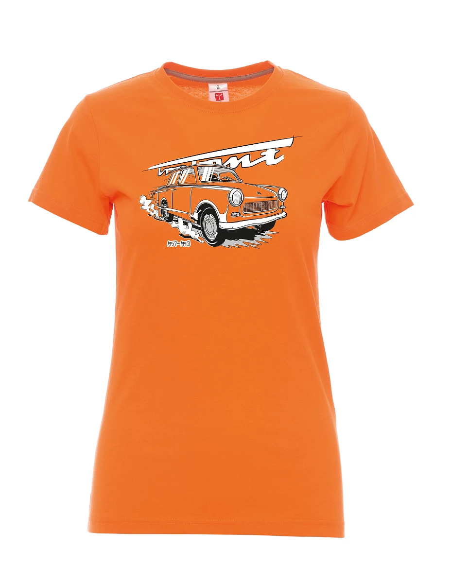 Damski t-shirt pomarańczowy Trabi 601