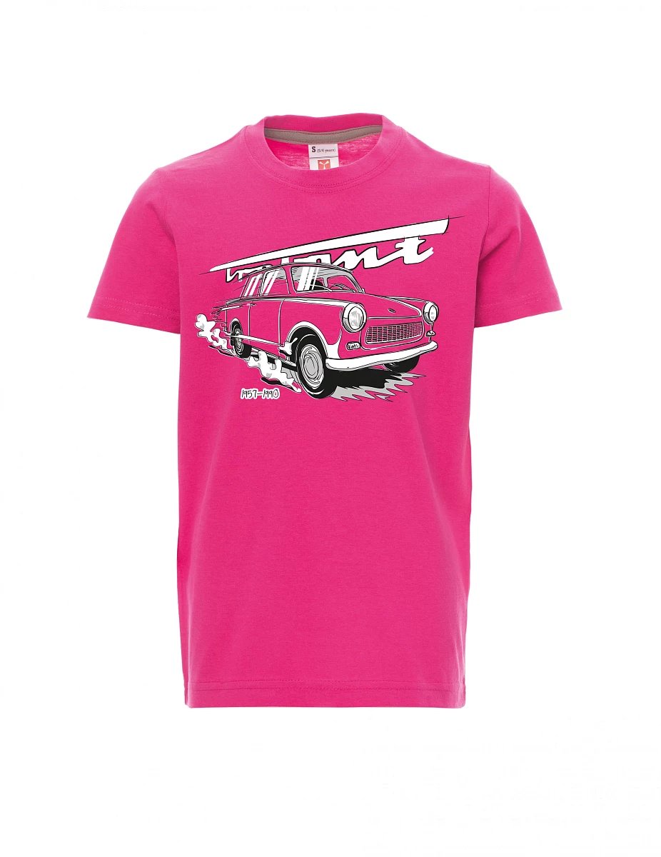 Dziecięcy t-shirt różowy Trabi 601