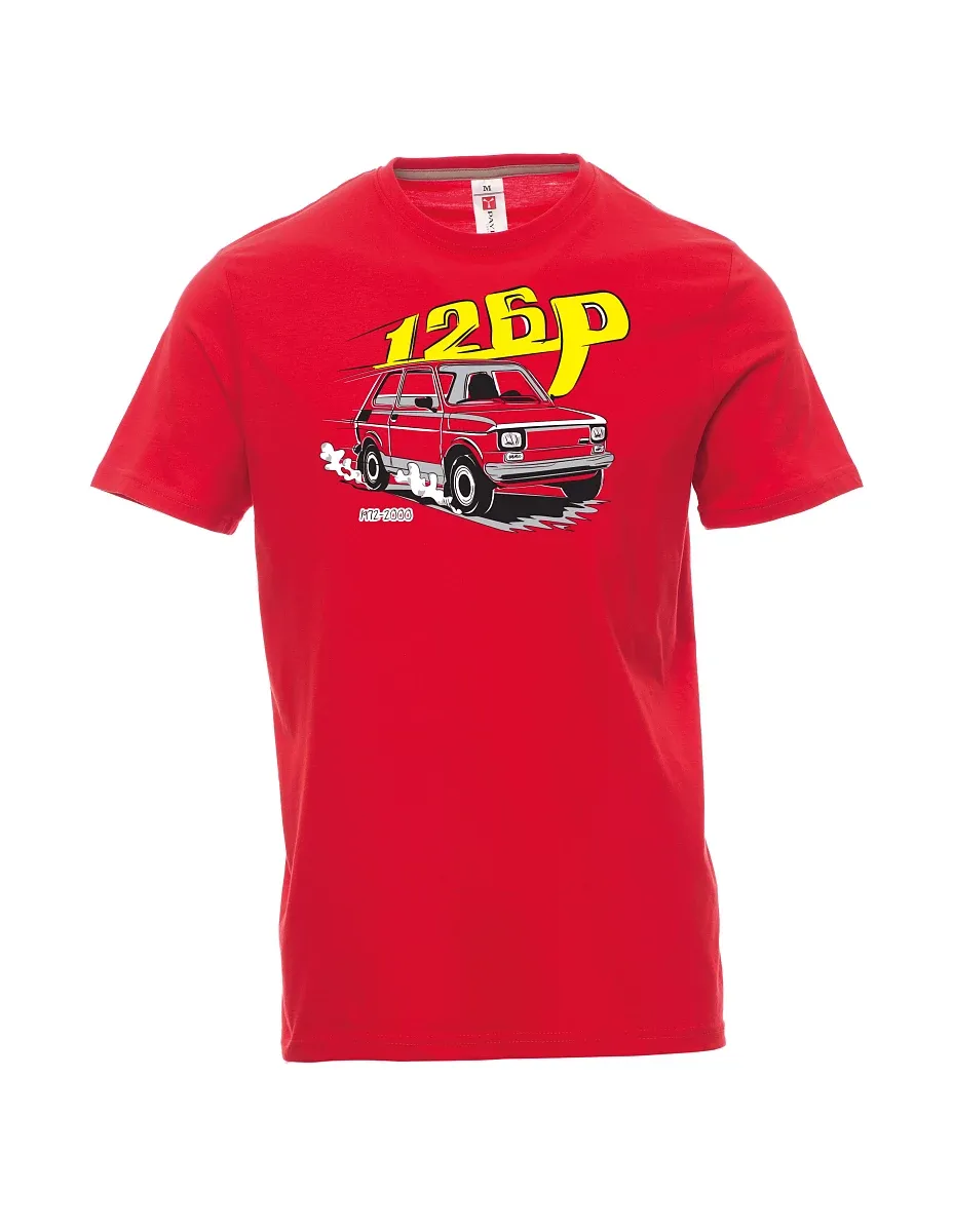 Męski t-shirt czerwony Maluch