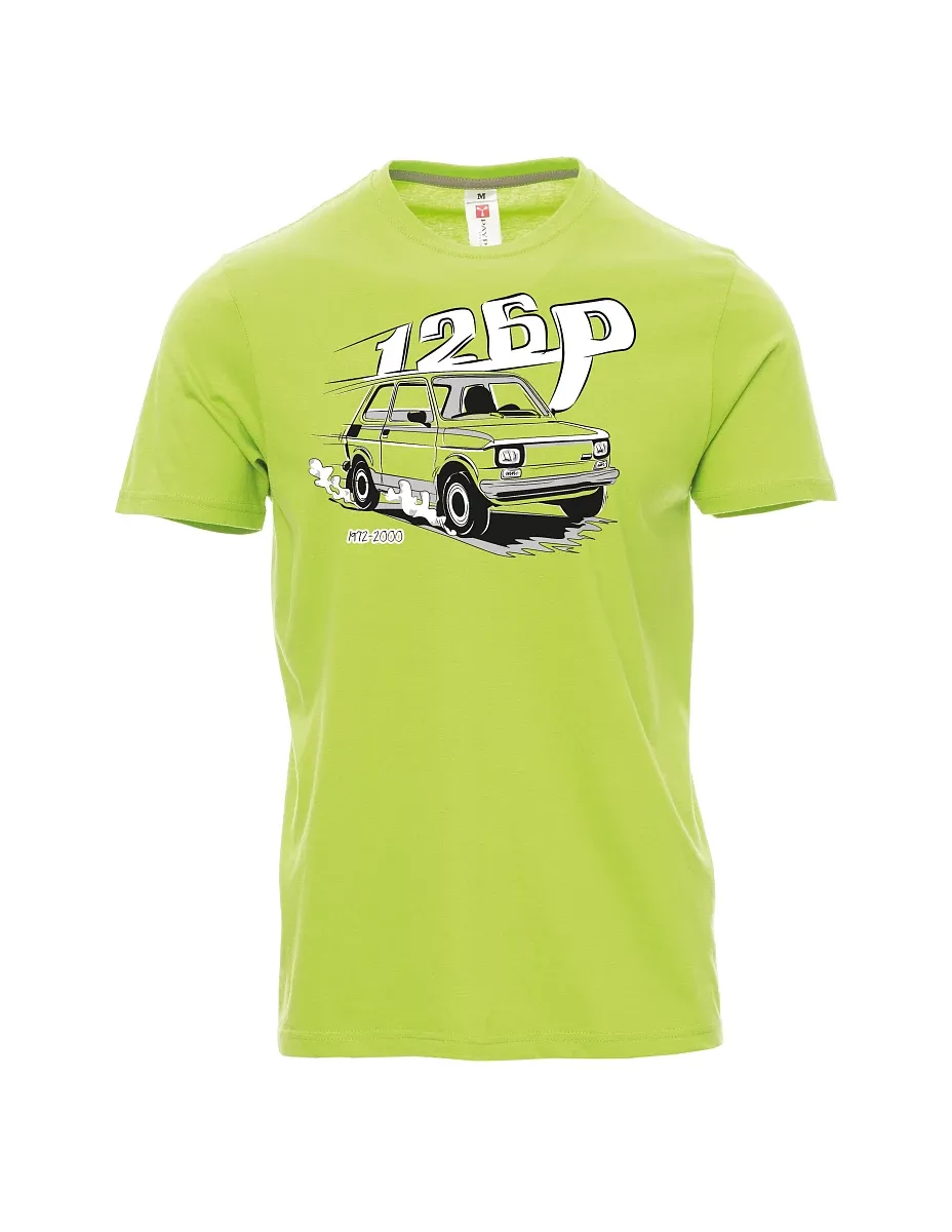 Męski t-shirt jasno zielony Maluch