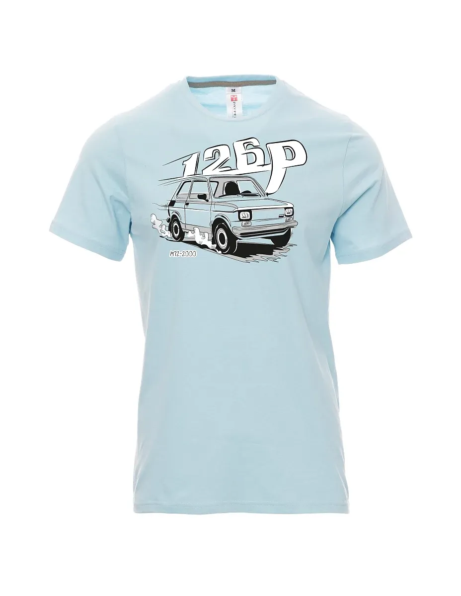 Męski t-shirt jasno niebieski Maluch