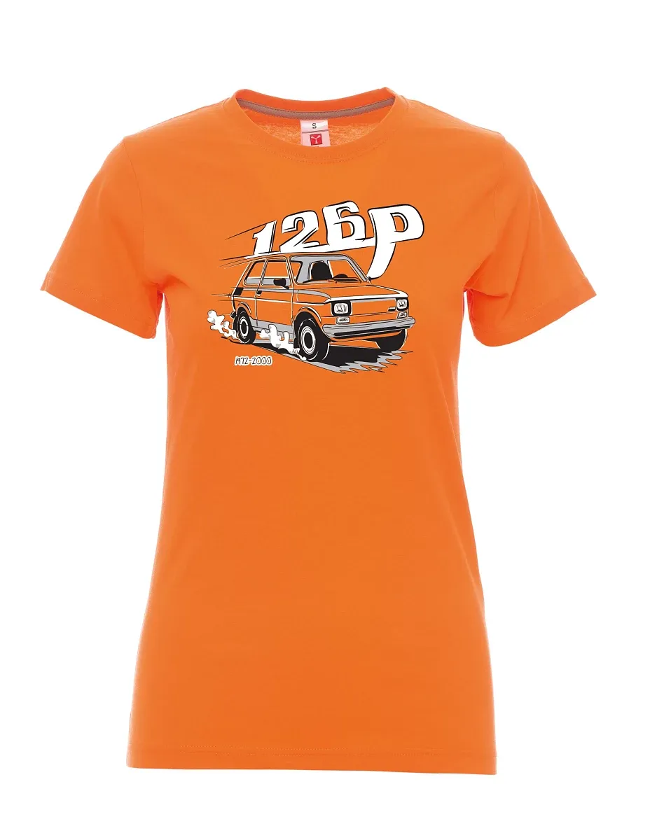 Damski t-shirt pomarańczowy Maluch