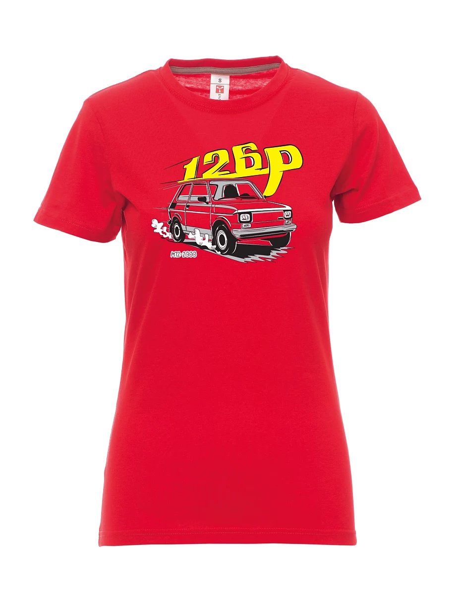 Damski t-shirt czerwony Maluch