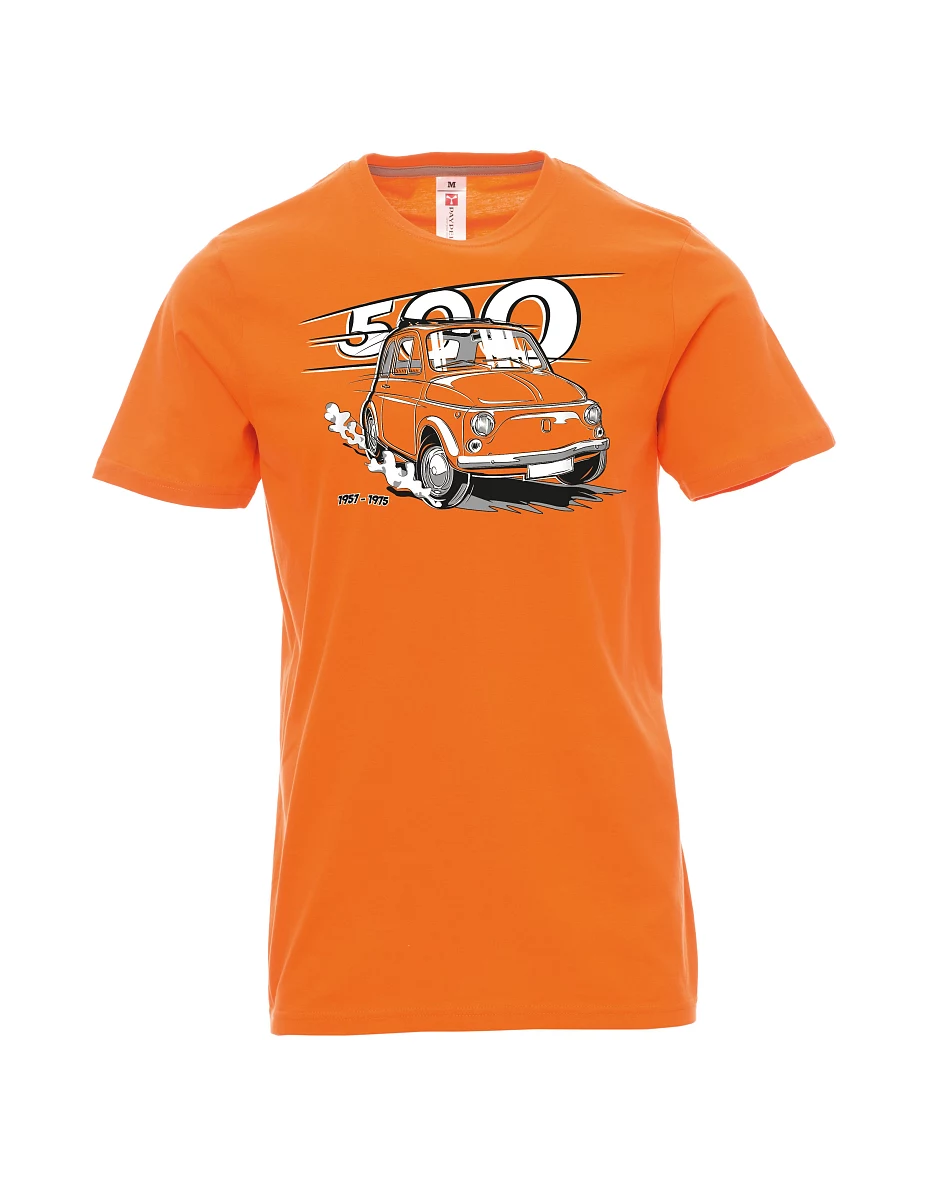 Męski t-shirt pomarańczowy Włoski weteran F 500