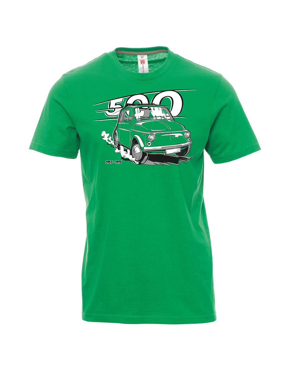 Męski t-shirt zielony Włoski weteran F 500