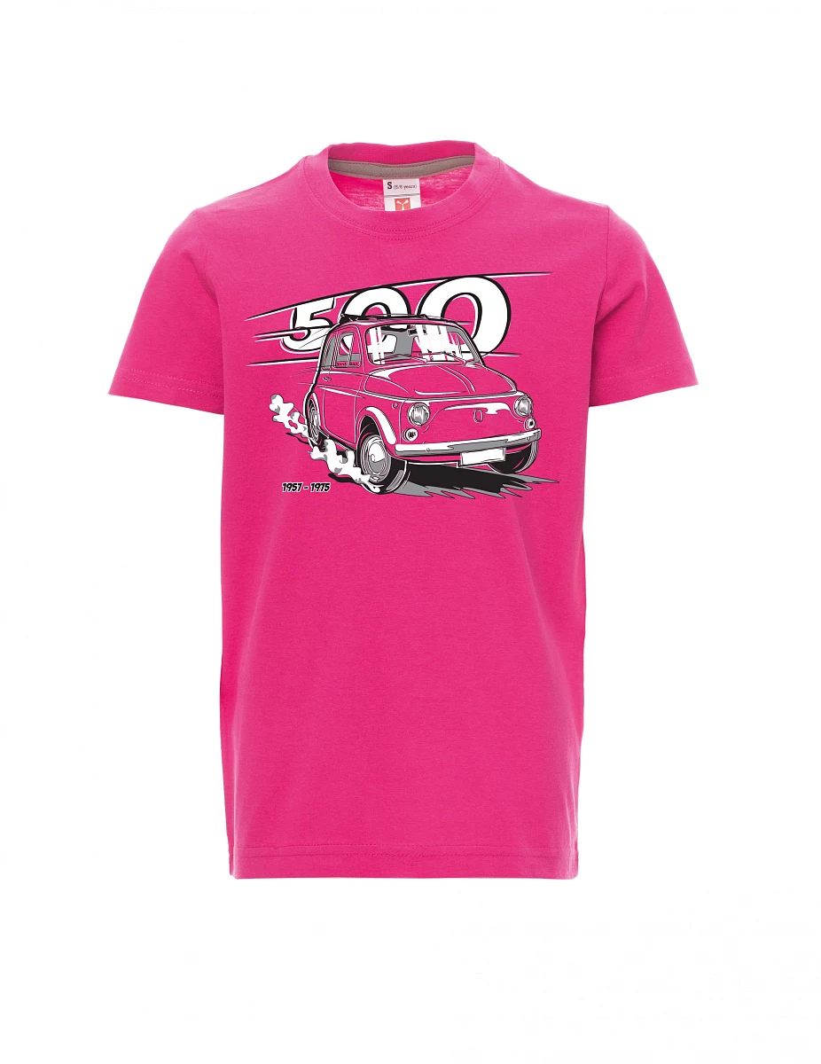 Dziecięcy t-shirt różowy Włoski weteran F 500