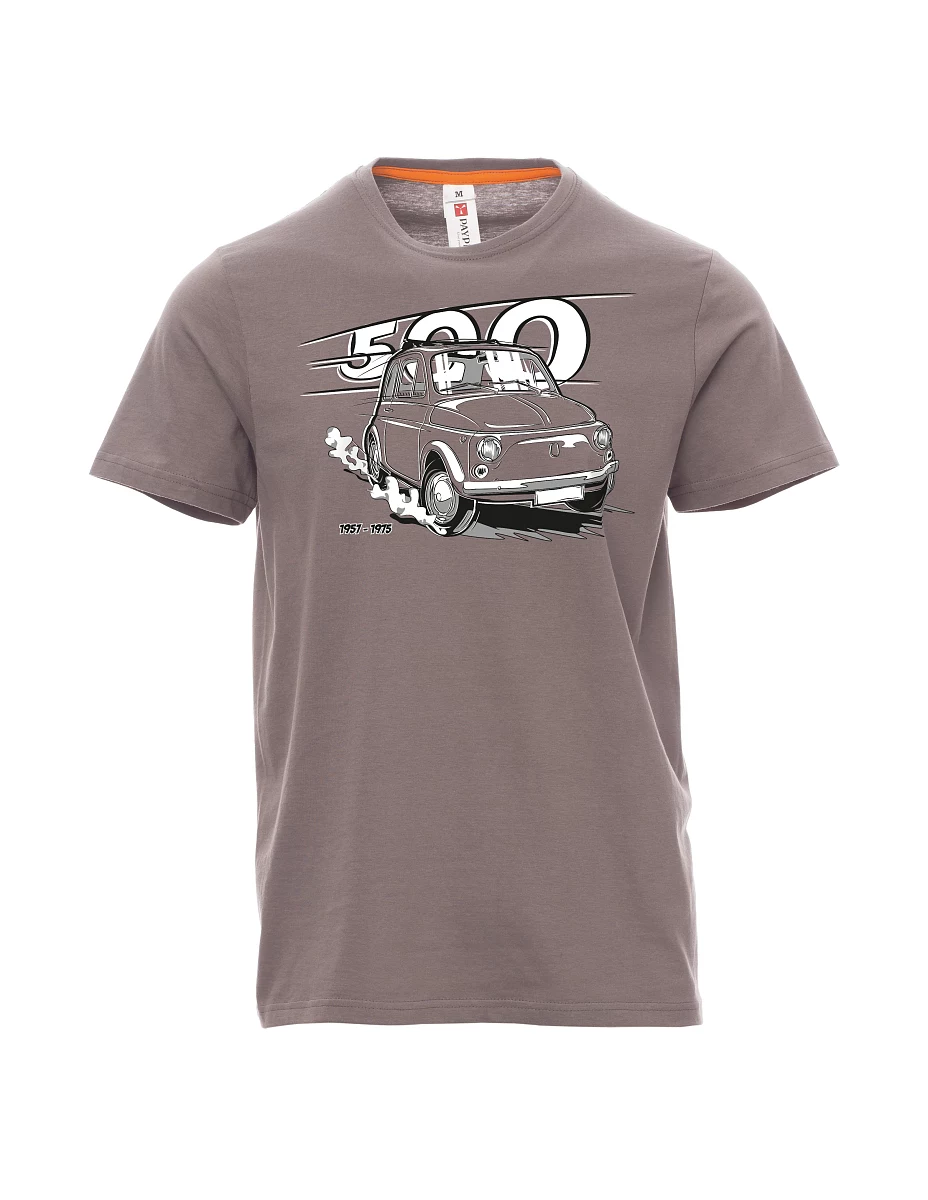 Męski t-shirt stalowa szarość Włoski weteran F 500